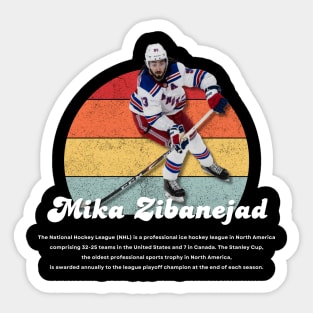 Mika Zibanejad Vintage Vol 01 Sticker